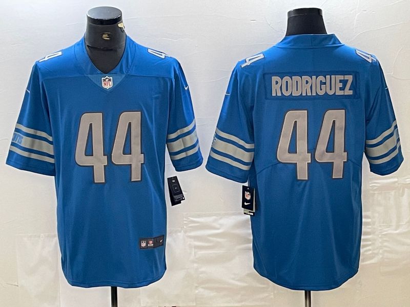 Men Detroit Lions #44 Rodriguez Blue Nike Vapor Untouchable Limited NFL Jersey->detroit lions->NFL Jersey